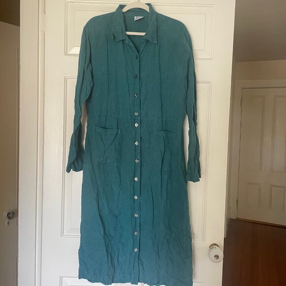 Vintage Click "Color Me Cotton" Linen Dress - Picture 1 of 7